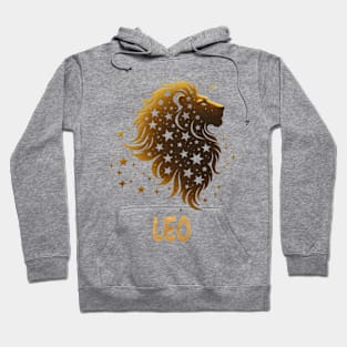 silhouette golden Leo Zodiac Sign Astrology born July and August September Birthday Leo Zodiac Horoscope July and August September Birthday Hoodie